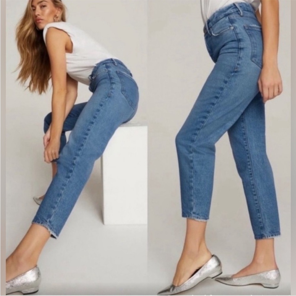 Good American Size 6/28 Mom Jean Blue586